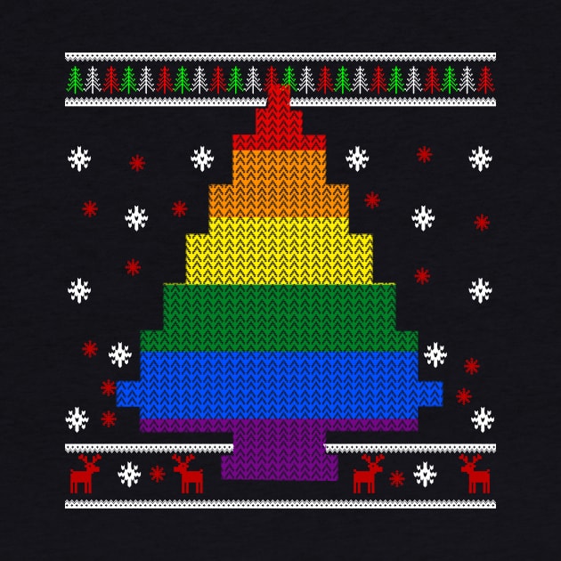 LGBT Christmas Tree T-shirt by songngammo6